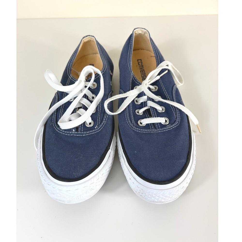Converse All Star Lo Top Lace Up Navy Casual Retro Sneakers Women's 9 Men's 7